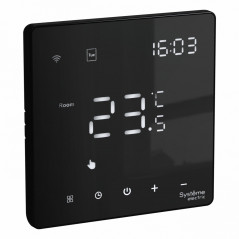 ARTGALLERY ТЕРМОСТАТ программируемый с Wi-Fi для электрического теплого пола, 16 А, моноблочный, ЧЕРНЫЙ
