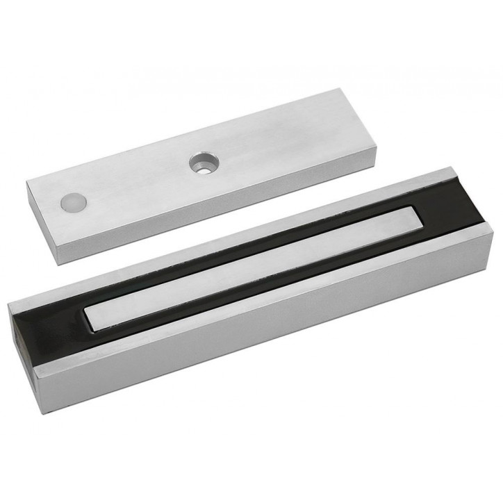 Замок электромагнитный ALM-350FB-12/24V, усилие удержания якоря 350 кгс, серый Замок электромагнитный ALM-350FB-12/24V, усилие удержания якоря 350 кгс, серый