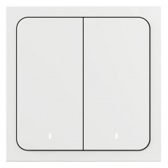 Выключатель умный беспроводной двухклавишный белый Яндекс, YNDX-00535