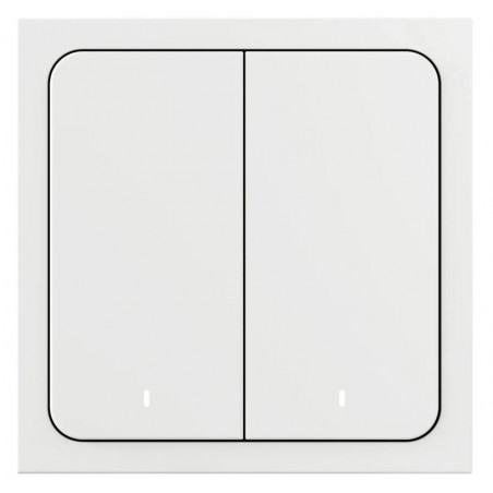 Выключатель умный беспроводной двухклавишный белый Яндекс, YNDX-00535