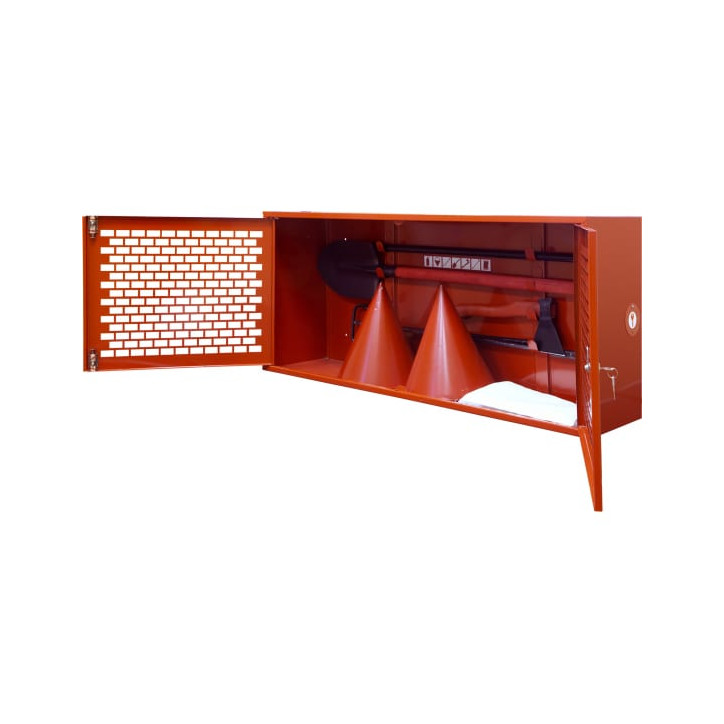 Щит пожарный закрытый ПРЕСТИЖ комплект (полотнище 2х1,5м., вес 0,8 кг., лом, багор, топор, лопата, 2ведра) Щит пожарный закрытый ПРЕСТИЖ комплект (полотнище 2х1,5м., вес 0,8 кг., лом, багор, топор, лопата, 2ведра)