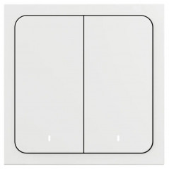 Выключатель умный проводной двухклавишный белый Яндекс, YNDX-00532