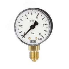 Манометр стандартного заполнения радиальный 232.50.100 0…10 бар 1/2' кл.1 гидрозаполненный