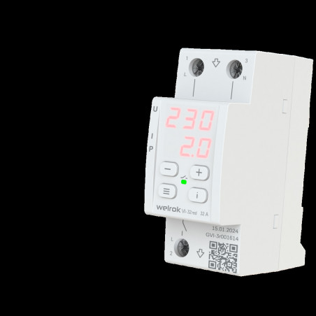 Реле напряжения c контролем тока VI-32 red 32 А
