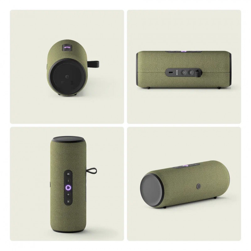 Умная портативная колонка Яндекс Станция Стрит с Алисой, зеленая, YNDX-00030GRN