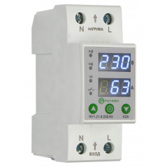 Реле контроля напряжения и тока 1L 230В AC 63А