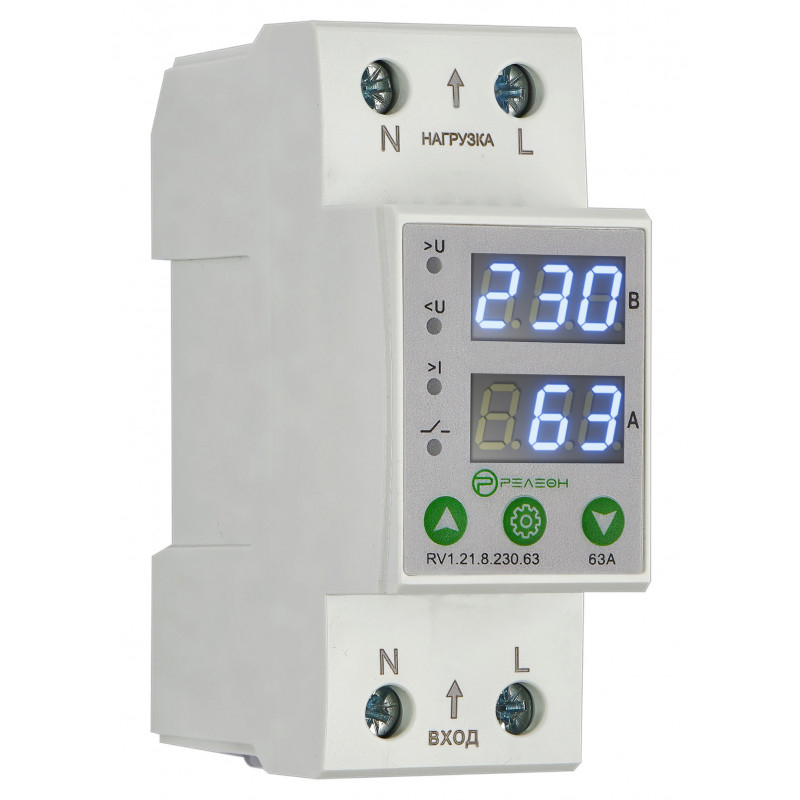 Реле контроля напряжения и тока 1L 230В AC 63А