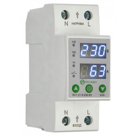 Реле контроля напряжения и тока 1L 230В AC 63А