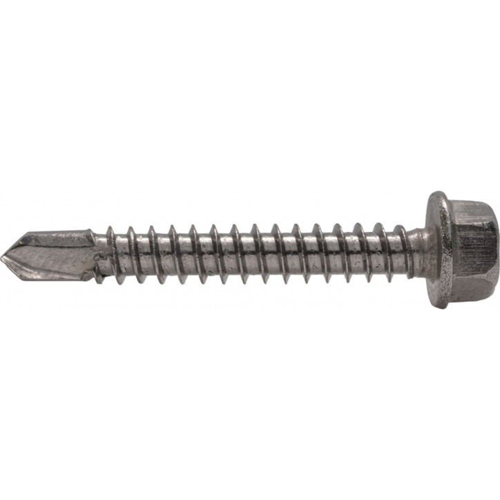 Саморез с шестигранной головкой с буром DIN 7504K 4,2x50 A2