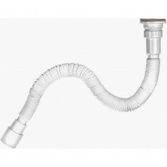 Гофросифон 1200 мм 1 1/2'x40/50 универсальный (выпуск с нержавеющей решеткой)