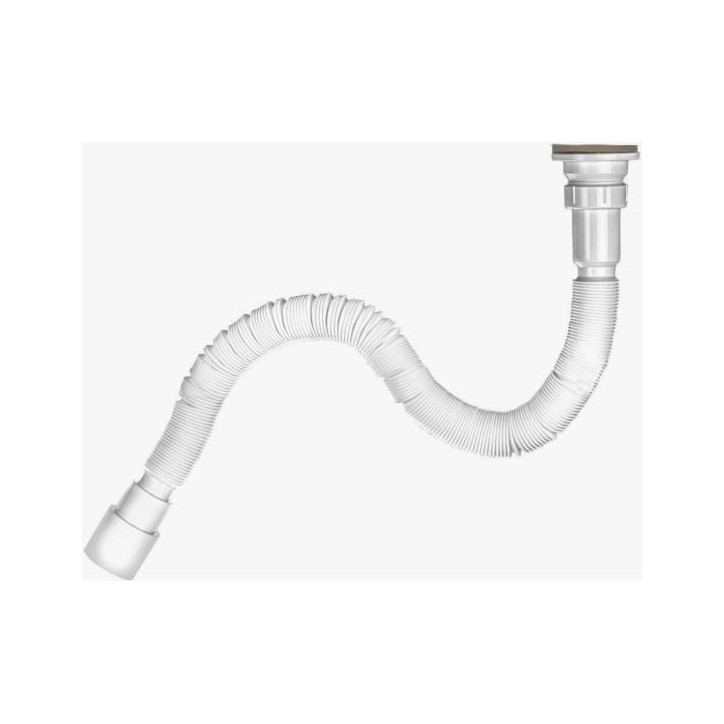 Гофросифон 1200 мм 1 1/2'x40/50 универсальный (выпуск с нержавеющей решеткой)