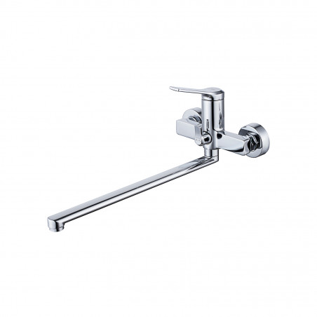 Смеситель для ванны с длинным изливом глянцевый хром Parker