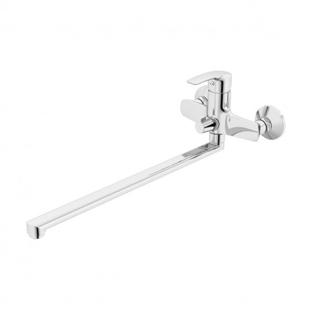 Смеситель для ванны с длинным изливом и керамическим дивертором Ray