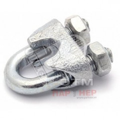 Зажим стальной 26мм DIN741 для троса