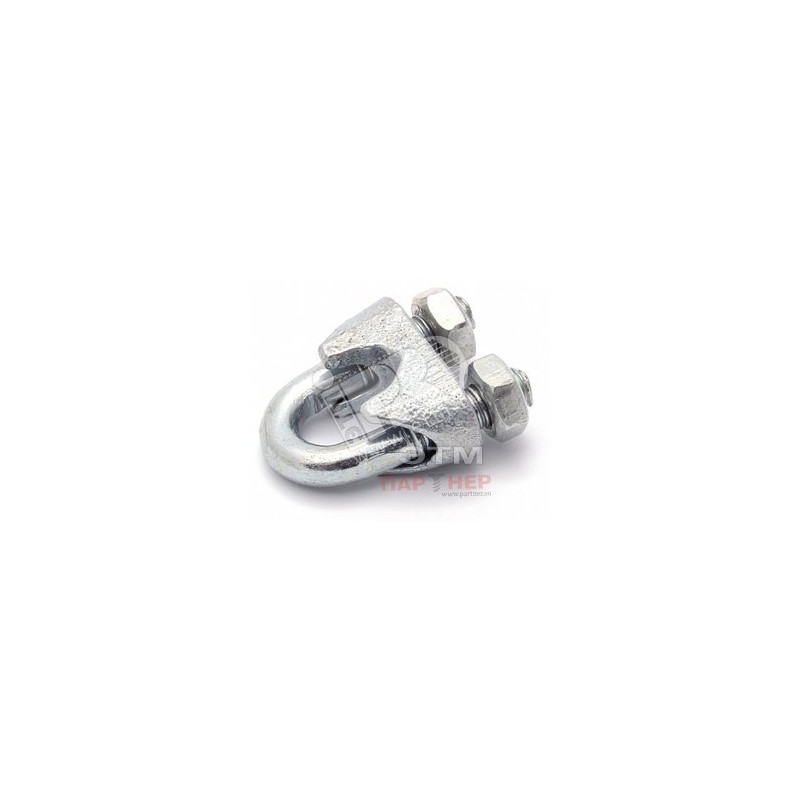 Зажим стальной 26мм DIN741 для троса