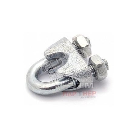 Зажим стальной 26мм DIN741 для троса