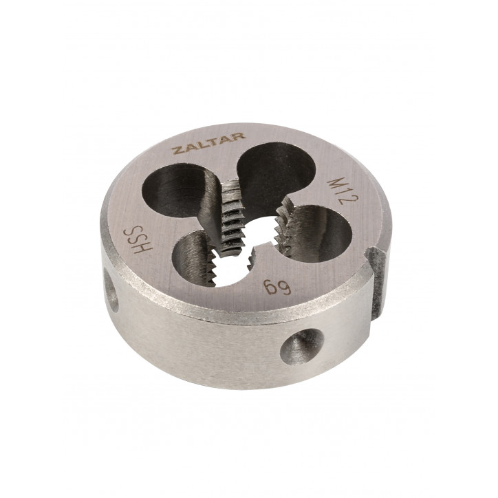 Плашка круглая резьбонарезная HSS, DIN 223 B (DIN EN 22568), M12x1.75, 38x14