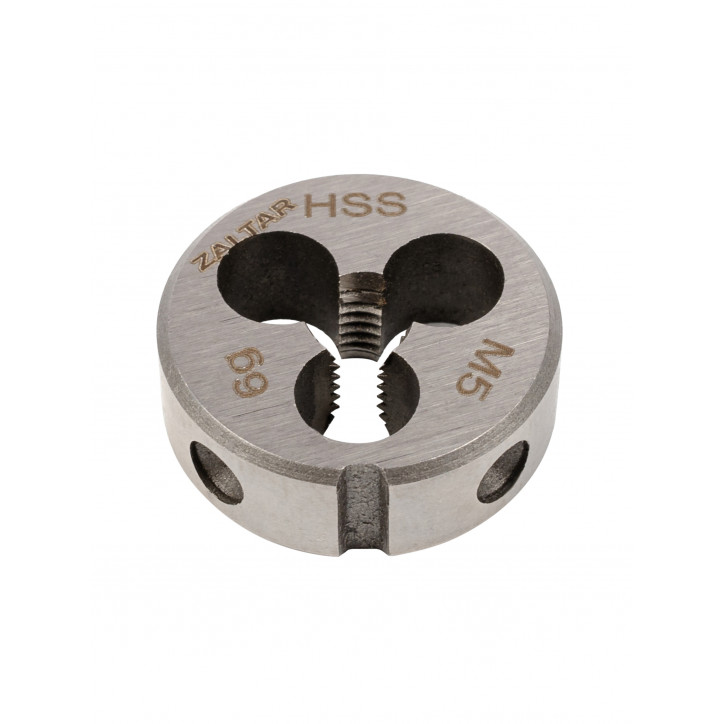 Плашка круглая резьбонарезная HSS, DIN 223 B (DIN EN 22568), M5x0.8, 20x7