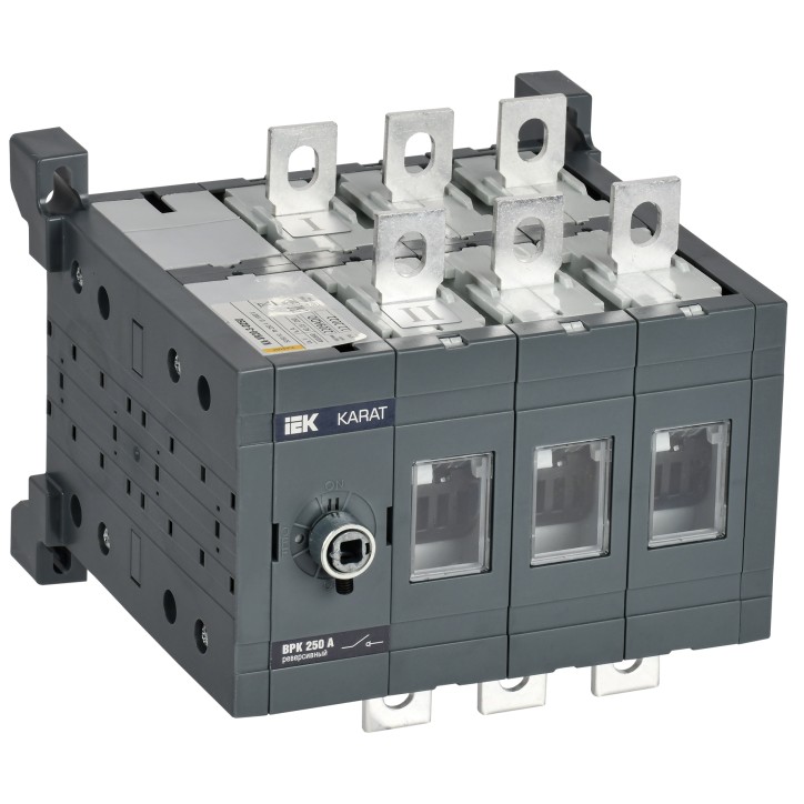 Выключатель-разъединитель ВРК реверсивный без рукоятки управления 3P 250А KARAT Выключатель-разъединитель ВРК реверсивный без рукоятки управления 3P 250А KARAT