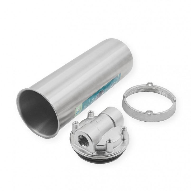 Корпус магистрального фильтра HPS-10C-10SL 1/2", из нержавеющей стали