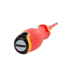 Отвертка диэлектрическая шлицевая SL4x100 серия СЛИМ для работ под напряжением до 1000 В