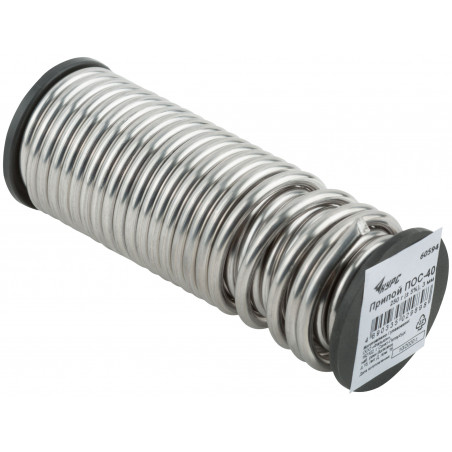 Припой ПОС 40 с канифолью, проволока диаметр 1 мм, на катушке, 50 гр.