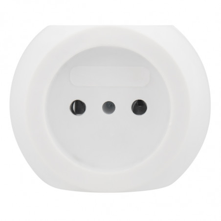 Тройник электрический Шар 220 В, 6 А, белый