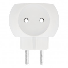 Тройник электрический Шар 220 В, 6 А, белый