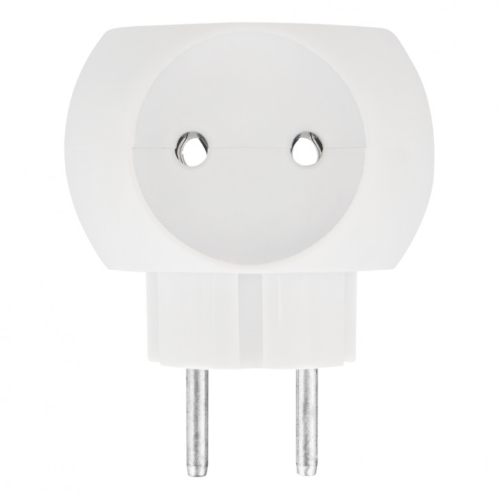 Тройник электрический Шар 220 В, 6 А, белый