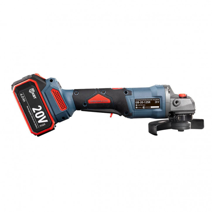 Машина угловая шлифовальная GB-20-125R с поворотной рабочей головой, регулировкой частоты вращения и максимальным размером оснас