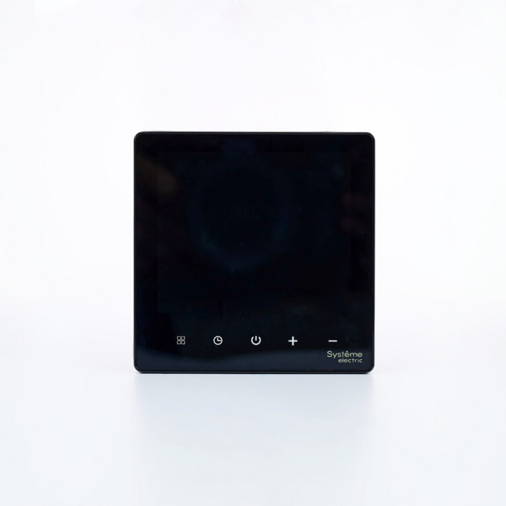 ARTGALLERY ТЕРМОСТАТ программируемый с Wi-Fi для электрического теплого пола, 16 А, моноблочный, ЧЕРНЫЙ ARTGALLERY ТЕРМОСТАТ программируемый с Wi-Fi для электрического теплого пола, 16 А, моноблочный, ЧЕРНЫЙ