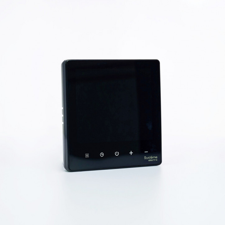 ARTGALLERY ТЕРМОСТАТ программируемый с Wi-Fi для электрического теплого пола, 16 А, моноблочный, ЧЕРНЫЙ ARTGALLERY ТЕРМОСТАТ программируемый с Wi-Fi для электрического теплого пола, 16 А, моноблочный, ЧЕРНЫЙ