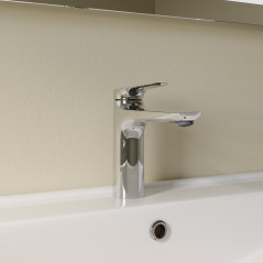 Смеситель для умывальника глянцевый хром Zodiac X