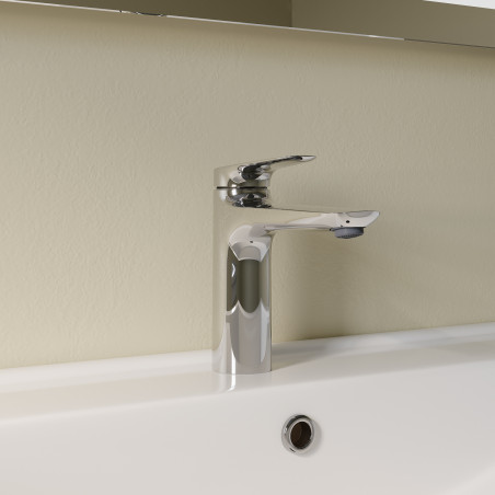 Смеситель для умывальника глянцевый хром Zodiac X