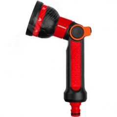 Пистолет поливочный N-8 с регулятором напора, 8 режимов, двухкомпонентный