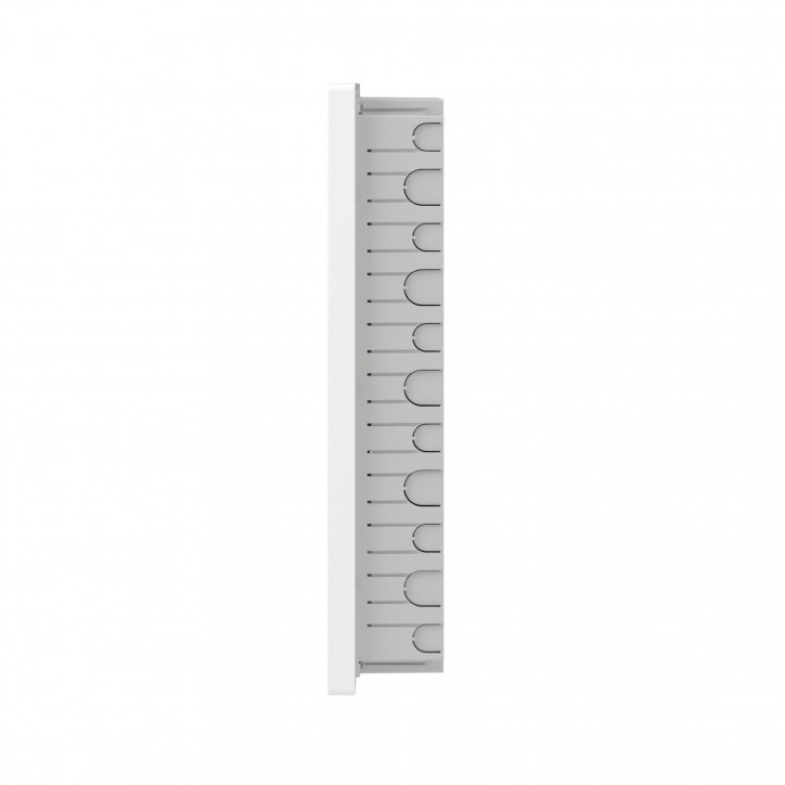 Щиток 36 мод встраиваемый для полых стен слаботочный FRAME, белый, с тонированной дверцей, с монтажной платой, в комплекте с 2 р