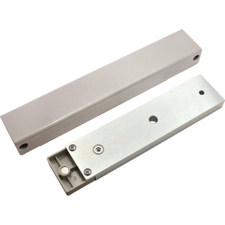 Замок электромагнитный ALM-300P-12V, усилие удержания якоря 250 – 300 кгс, с датчиком состояния двери, серый Замок электромагнитный ALM-300P-12V, усилие удержания якоря 250 – 300 кгс, с датчиком состояния двери, серый