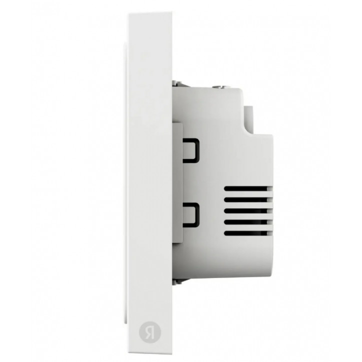 Выключатель умный проводной двухклавишный белый Яндекс, YNDX-00532