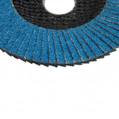 Круг лепестковый торцевой, циркониевый, P40, 125х22,2мм INOX