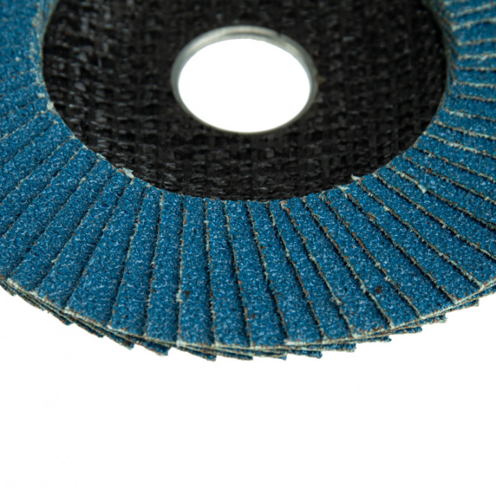 Круг лепестковый торцевой, циркониевый, P80, 125х22,2мм INOX Круг лепестковый торцевой, циркониевый, P80, 125х22,2мм INOX