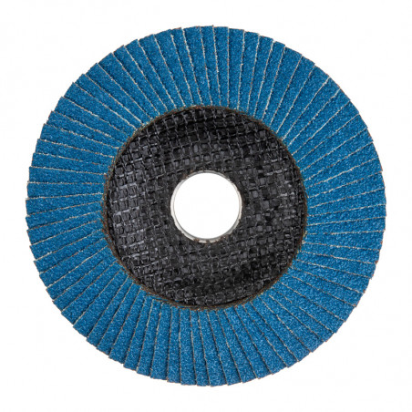 Круг лепестковый торцевой, циркониевый, P100, 125х22,2мм INOX