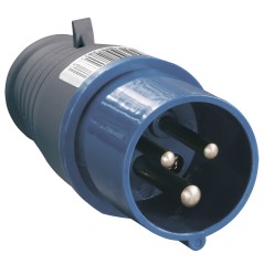 Вилка кабельная 16А 2Р+E IР44 переносная 250В 013