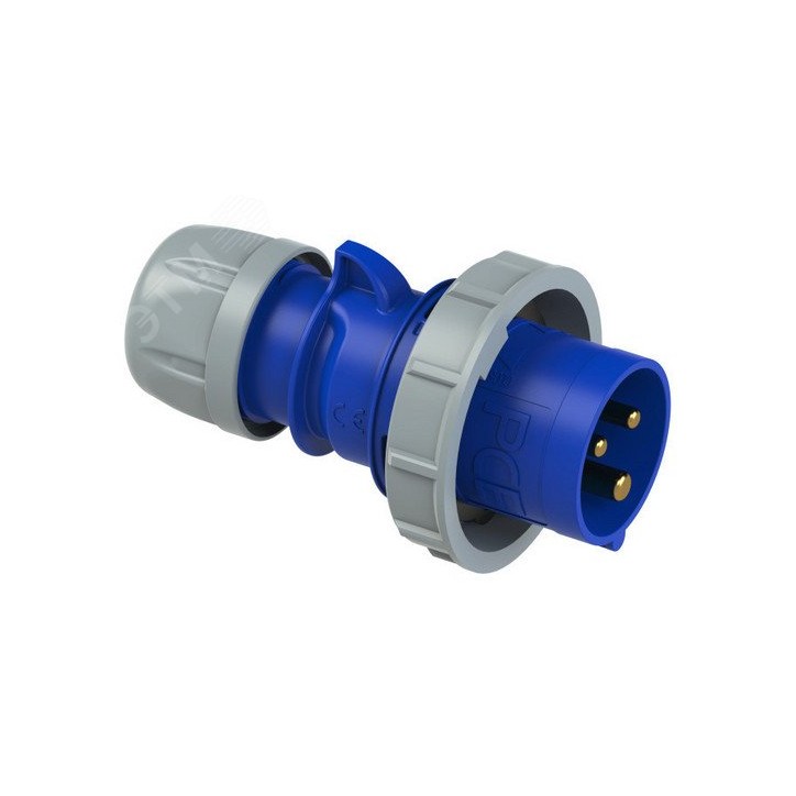 Вилка кабельная 16A/230V/1P+N+E/IP67