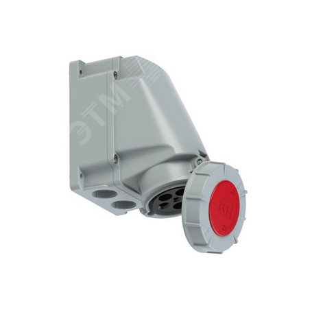 Розетка настенная 63А/400V/3P+N+E/IP67