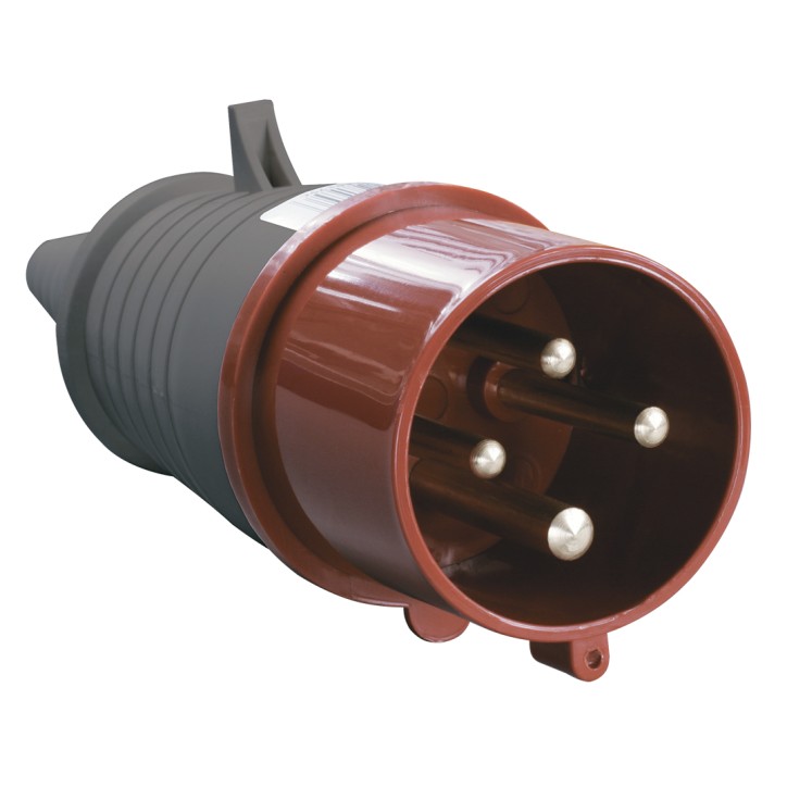 Вилка кабельная 32А 3Р+PE IР44 переносная 380В 024 Вилка кабельная 32А 3Р+PE IР44 переносная 380В 024