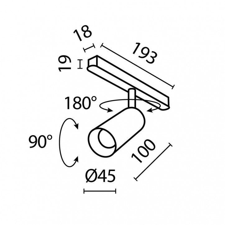 Светильник трековый Focus Led Exility 3000K 5Вт 24 град
