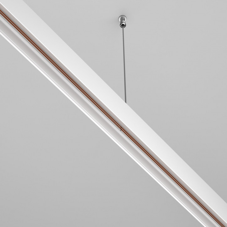 Коннектор прямой Exility накладной белый