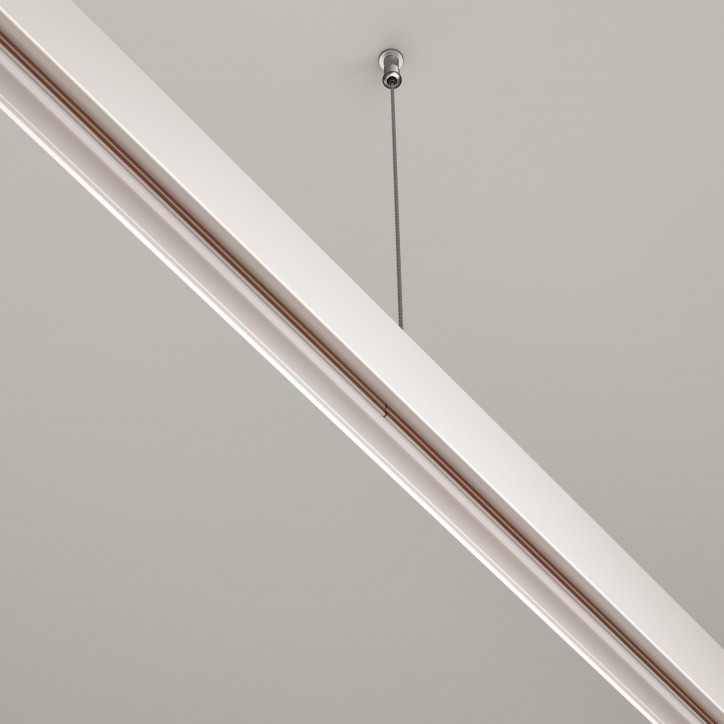 Коннектор прямой Exility накладной белый