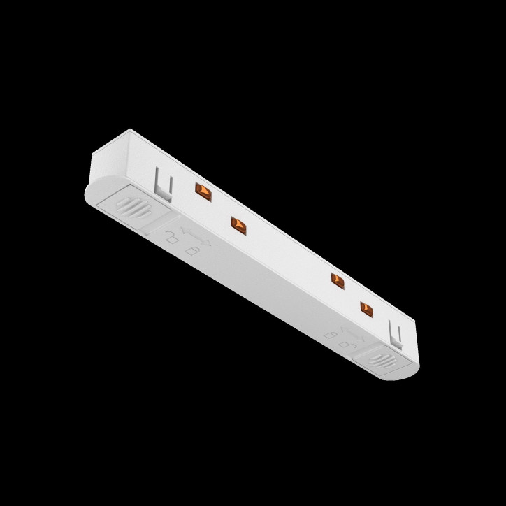 Коннектор питания прямой Exility белый