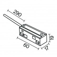 Ввод питания Exility белый